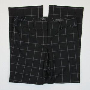Loft Ann Taylor Marisa Trouser Pants Women's Size 10 Wide Leg Stretch Business